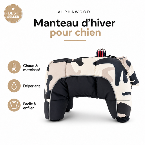 AlphaWood — Veste d’Hiver Thermique pour Chien