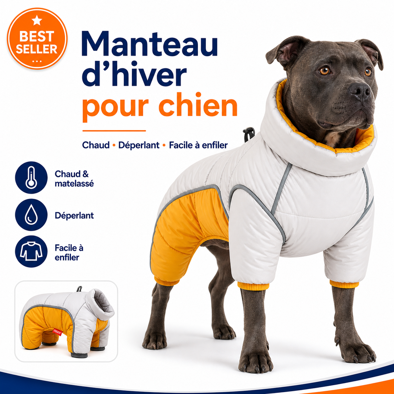 AlphaWood — Veste d’Hiver Thermique pour Chien